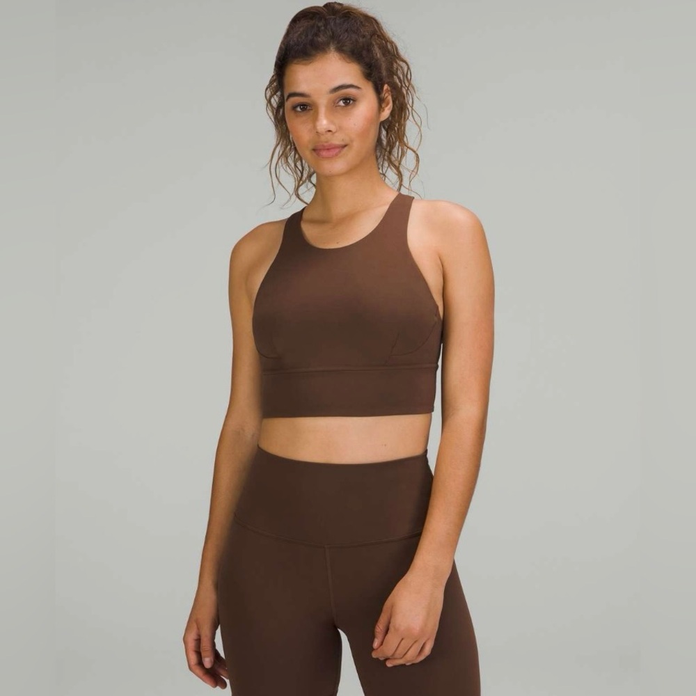Lululemon C/D Java Wunder Train Longline Bra